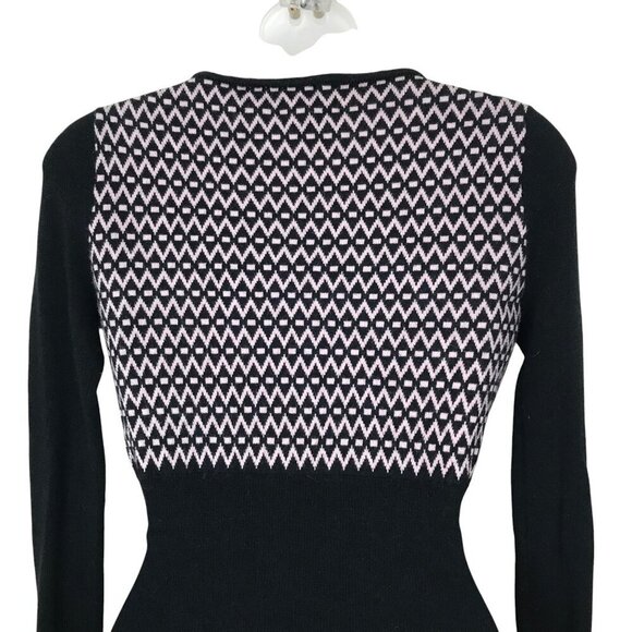 Milly Of New York Black And Pink Y2K Sweater Size M - Picture 7 of 9